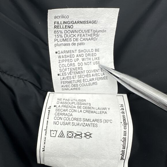 Under Armour Storm Down Vest Women L Black High Neck 1342793 Mid Length - Picture 5 of 9